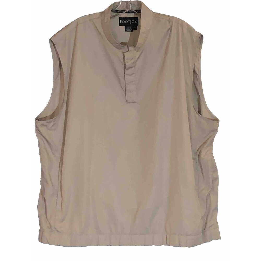 FJ FootJoy lightweight Golf Vest Men’s Large Perf.1/4 snap Pullover